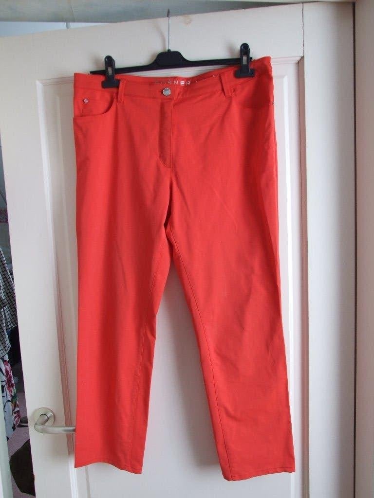 Rosner zgan koraalrood broek maat 44, Maat 42/44 (L), Ophalen of Verzenden, Zo goed als nieuw, Rosner