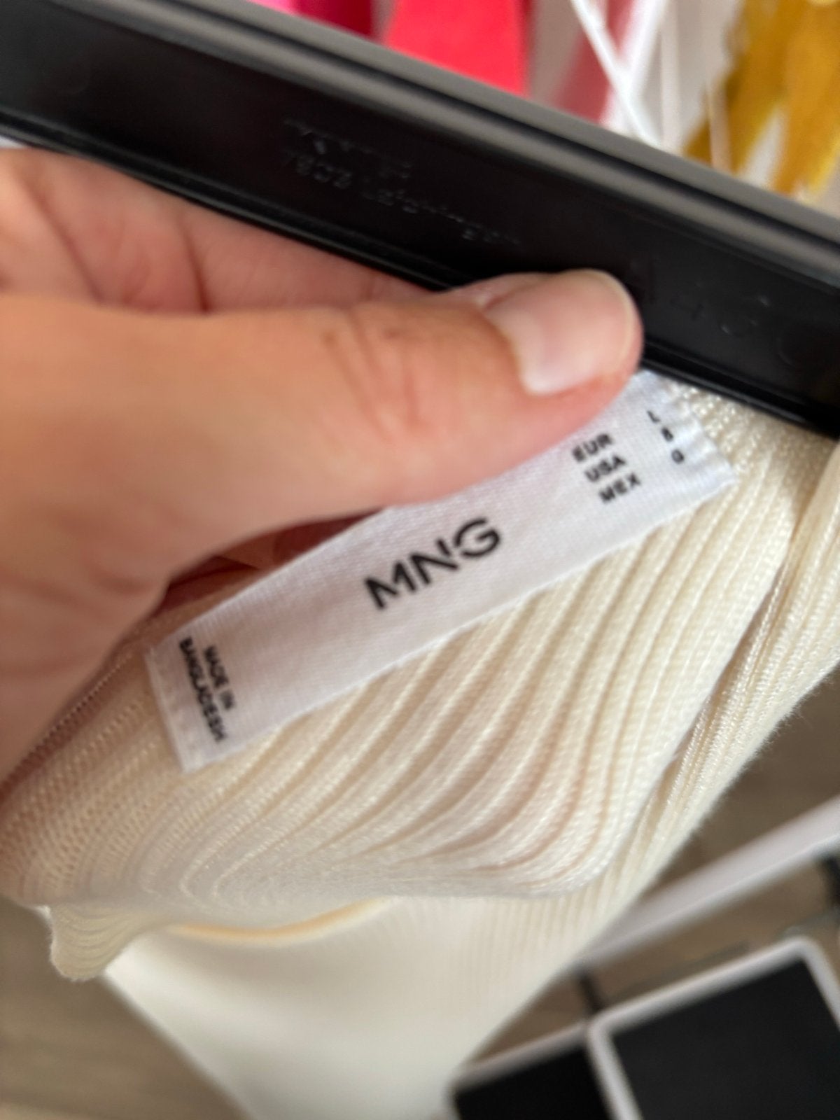 MNG geribbelde mini jurk met open rug, Beige, Maat 42/44 (L), Ophalen of Verzenden, Zo goed als nieuw