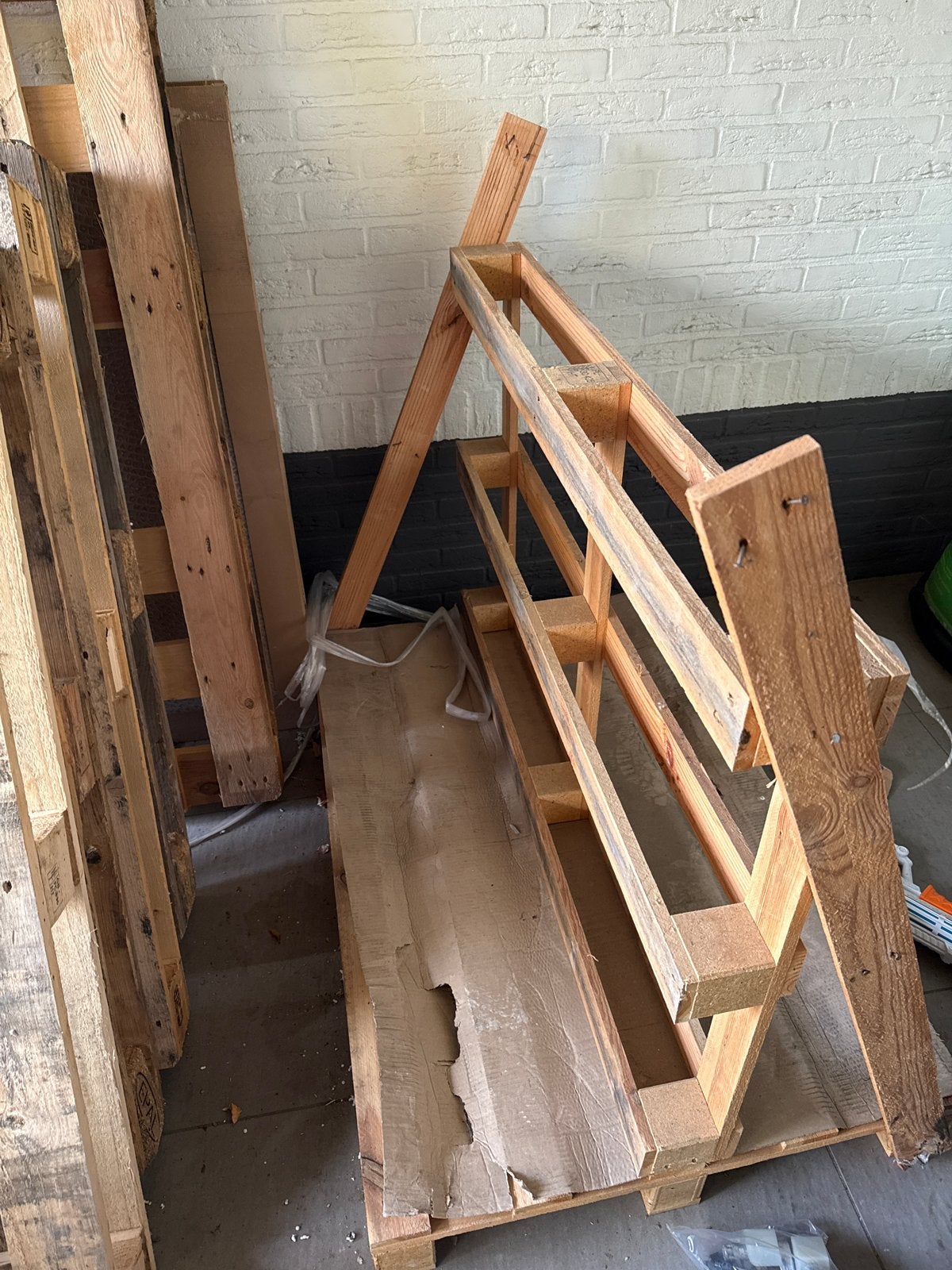 Nog 1 over! Gebruikte Pallets - Diverse Maten en Houtsoorten, Ophalen, Gebruikt, 25 tot 50 mm, 200 tot 250 cm