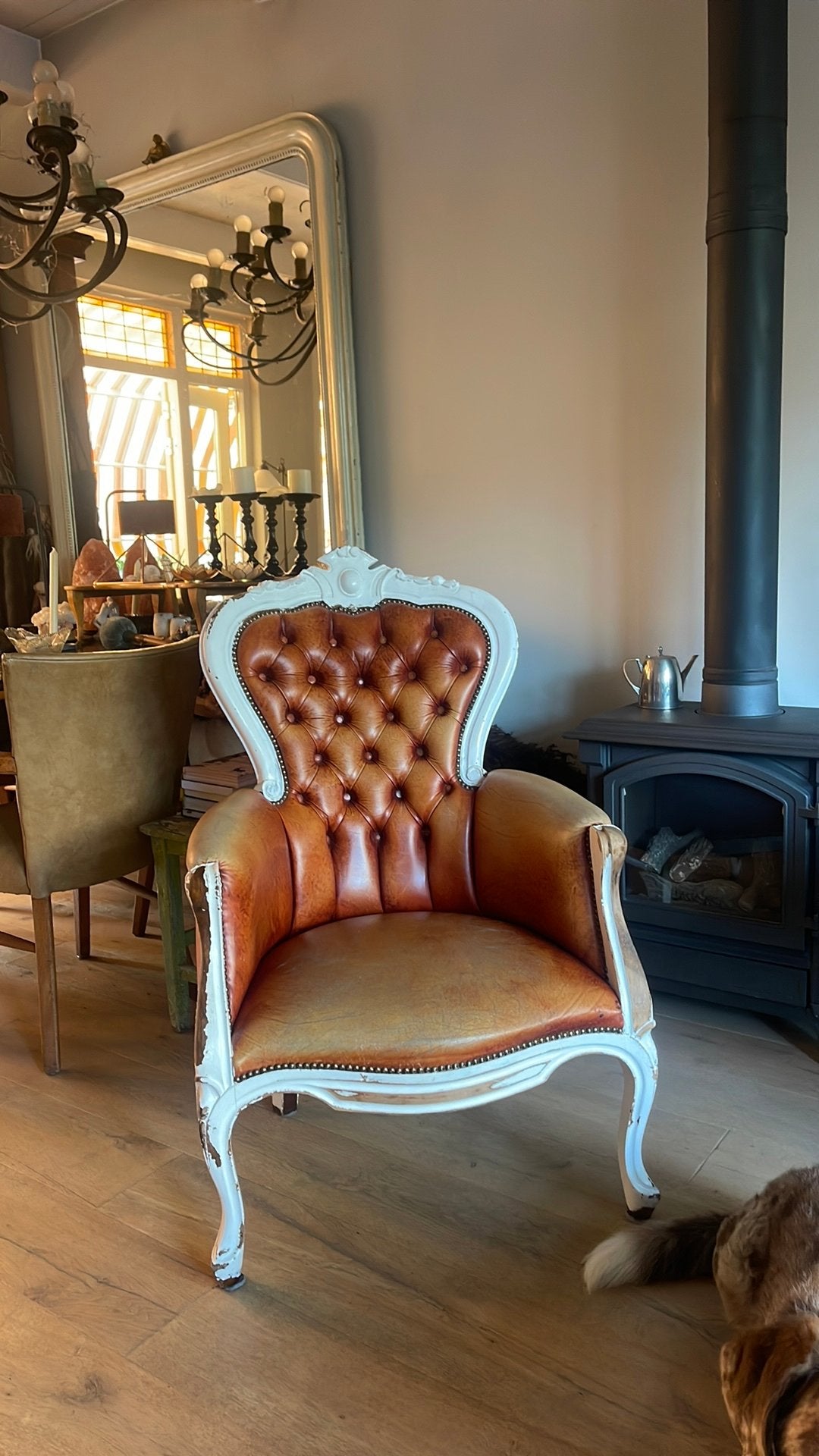 vintage fauteuil in Queen Anne / Barokstijl,, Ophalen