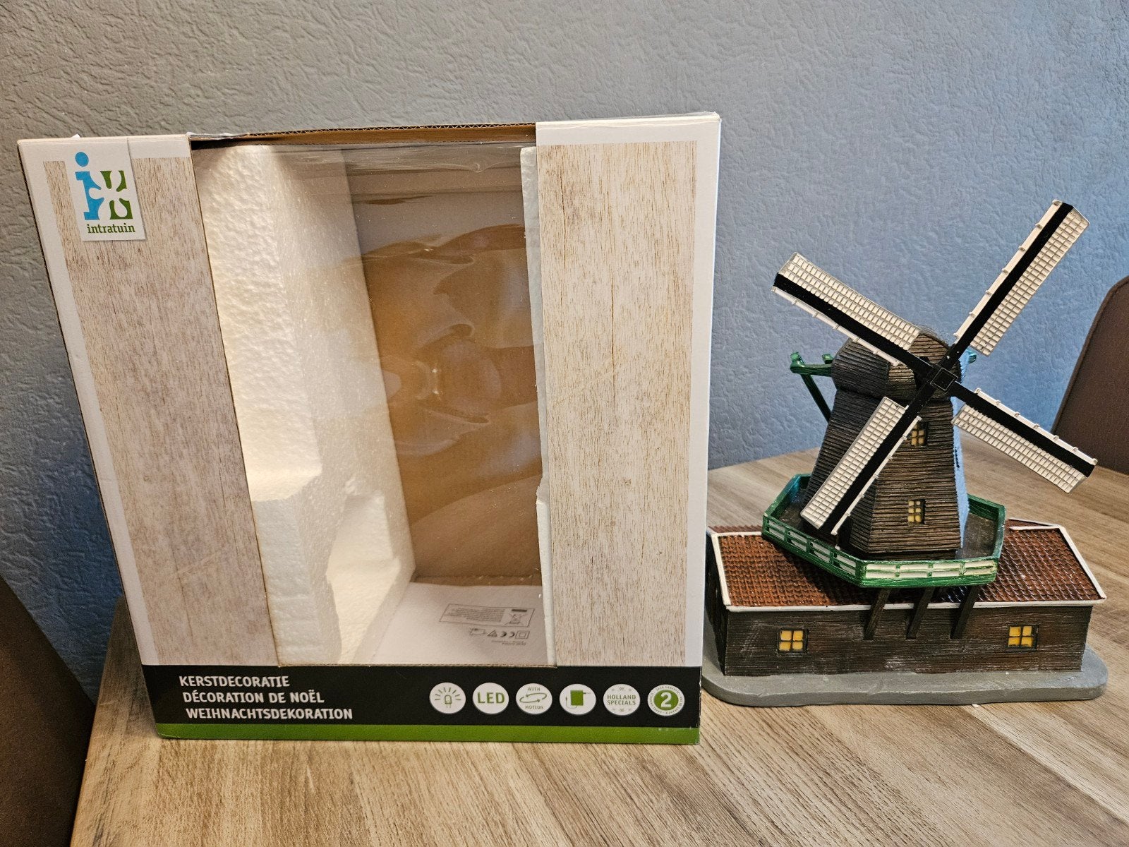 Intratuin kerstdorp - kerst - molen Zaanse schans, Ophalen of Verzenden, Zo goed als nieuw