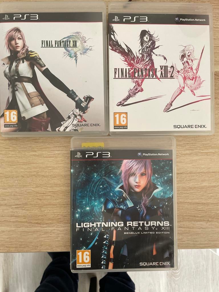 Final Fantasy XIII Trilogie PS3 - Complete Set, Spelcomputers en Games, Games | Sony PlayStation 3, 1 speler, Ophalen of Verzenden