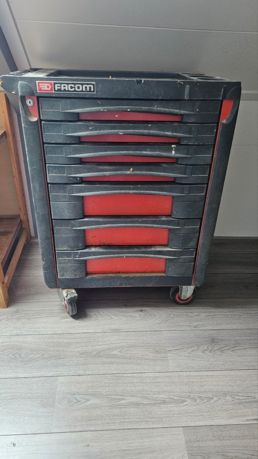 Facom Chrono Jet 7 Gereedschapswagen met Lades, Ophalen, Gebruikt, Gereedschapsopslag, Facom