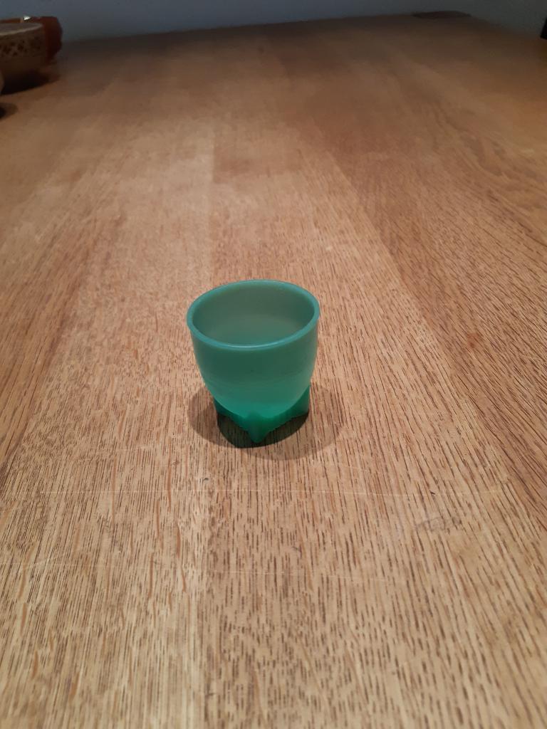 eierdopje donkergroen vintage, Overige materialen, Overige typen, Ophalen of Verzenden, Zo goed als nieuw