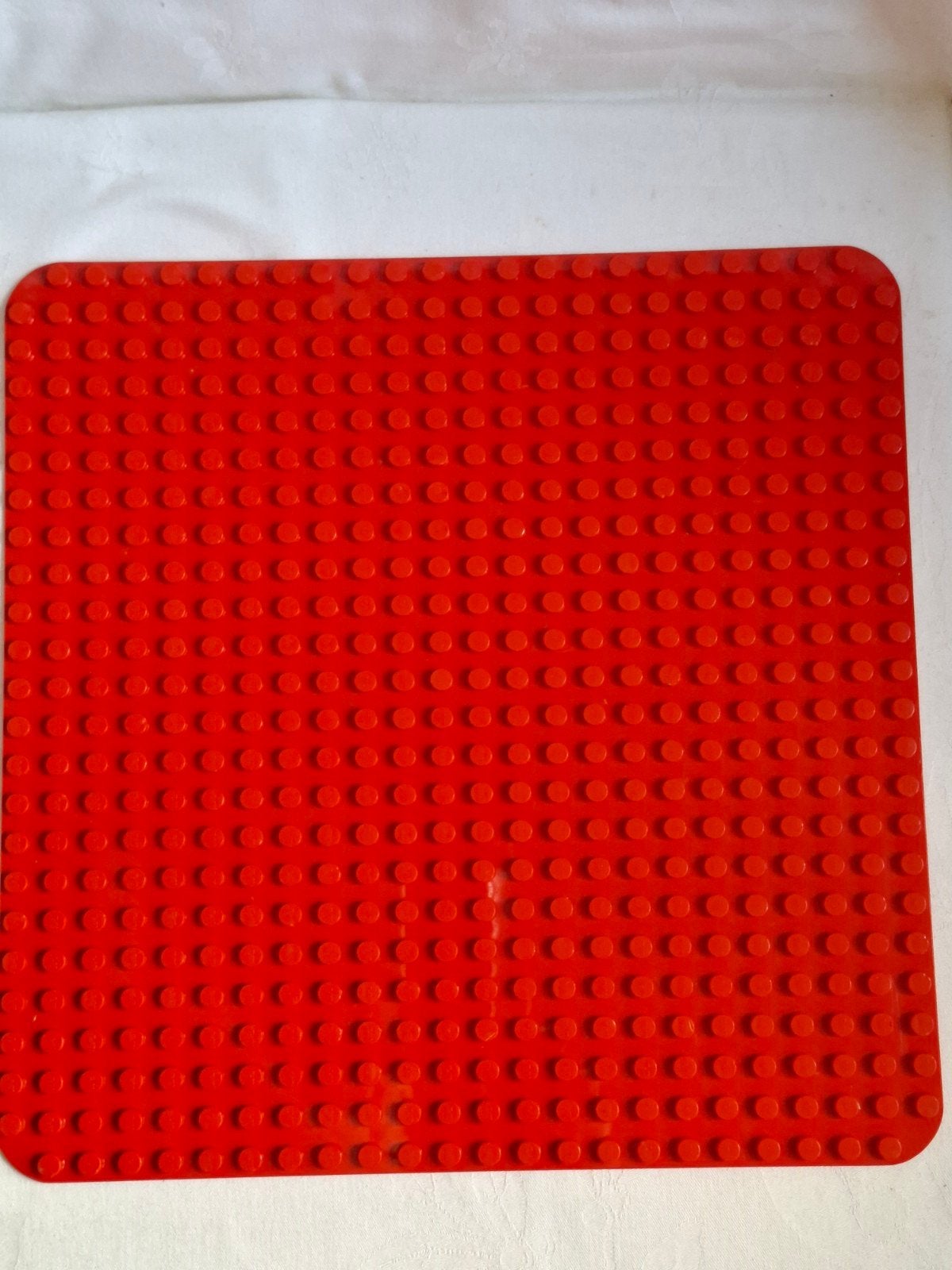Duplo grote grondplaat bouwplaat plaat rood 38 x 38 cm, Ophalen of Verzenden, Zo goed als nieuw, Duplo