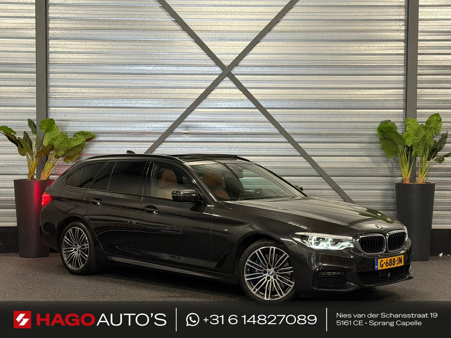 BMW 5-serie Touring 540i xDrive High Executive M-Pakket LED/, Automaat, Dealer onderhouden, Gebruikt, Euro 6