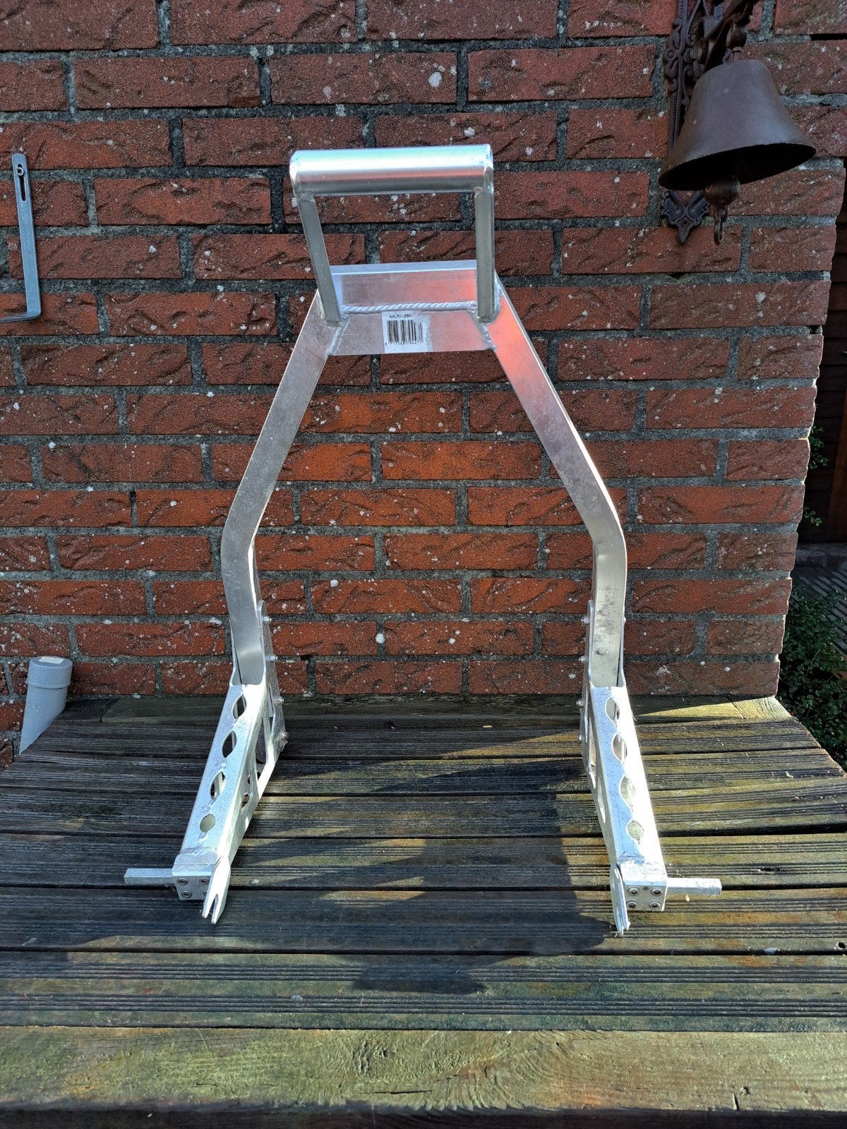 paddock stand, Ophalen, Gebruikt