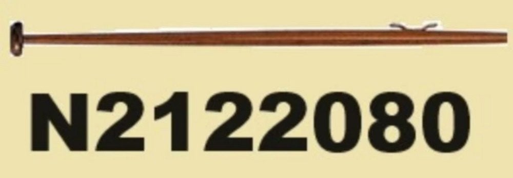 N2122080 Vlaggenstok - gelakt hout - lengte 800 mm. € 29,95, Ophalen of Verzenden, Nieuw, Overige typen