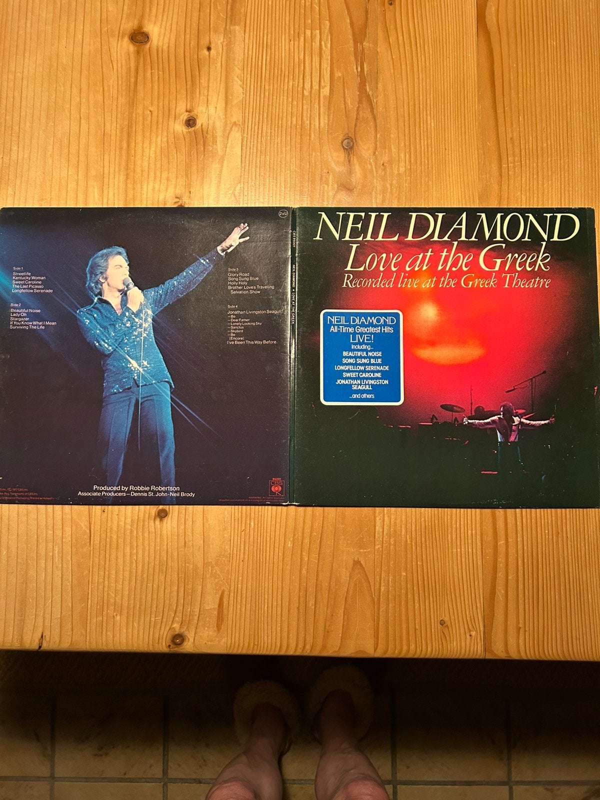 DUBBEL LIVE LP NEIL DIAMOND LOVE AT THE GREEK  UIT 1977, LP, Ophalen of Verzenden, Zo goed als nieuw, 12 inch