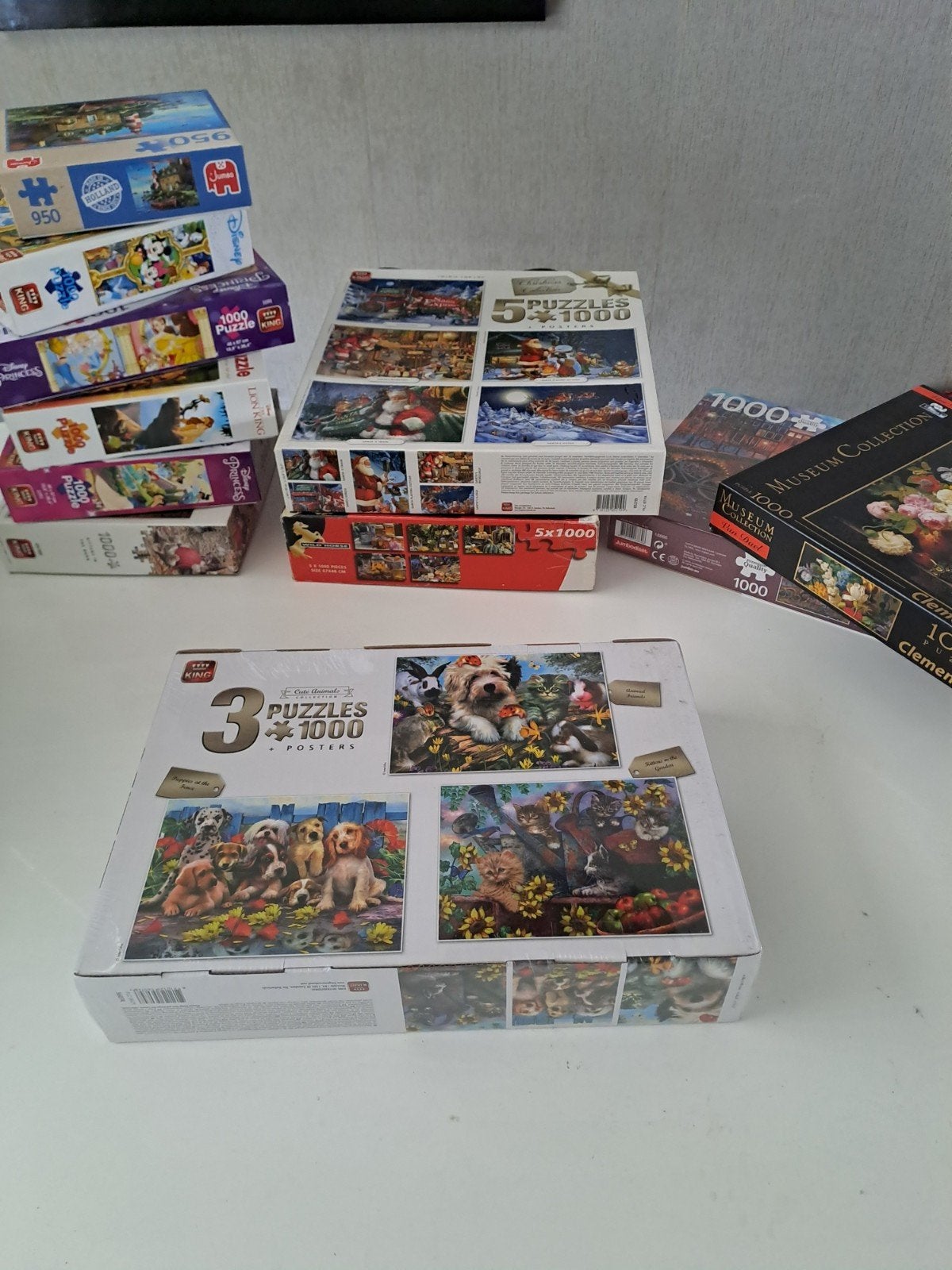 Veel mooie puzzels, Ophalen, 500 t/m 1500 stukjes, Zo goed als nieuw