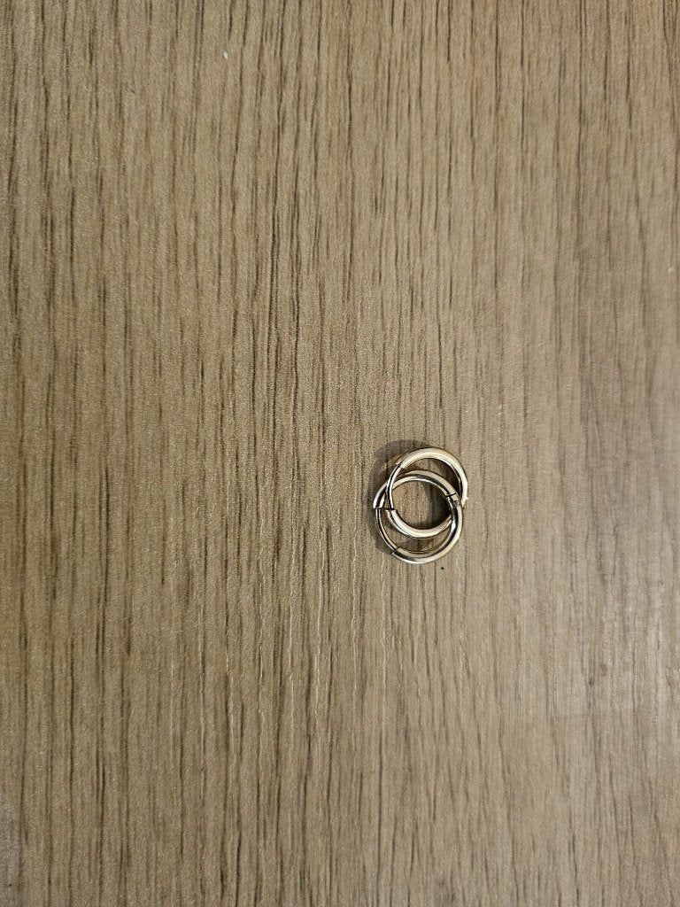 Gouden ring oorbellen 14 karaat, Ophalen of Verzenden, Zo goed als nieuw, Goud, Goud
