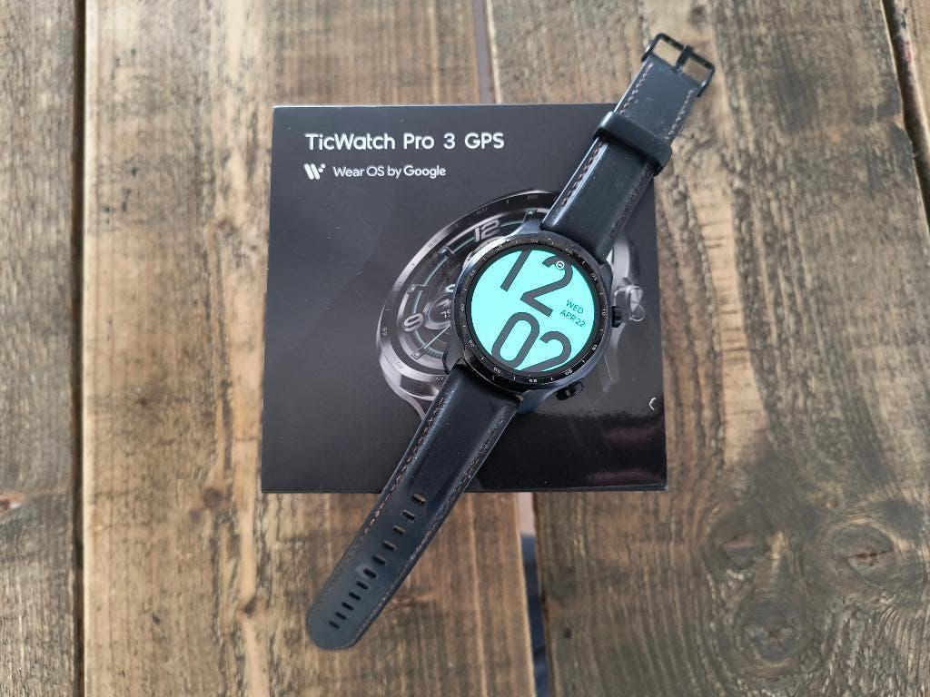TicWatch Pro 3 GPS - Wear OS 3.5, Conditie, Gebruikt, Zwart, Ophalen of Verzenden