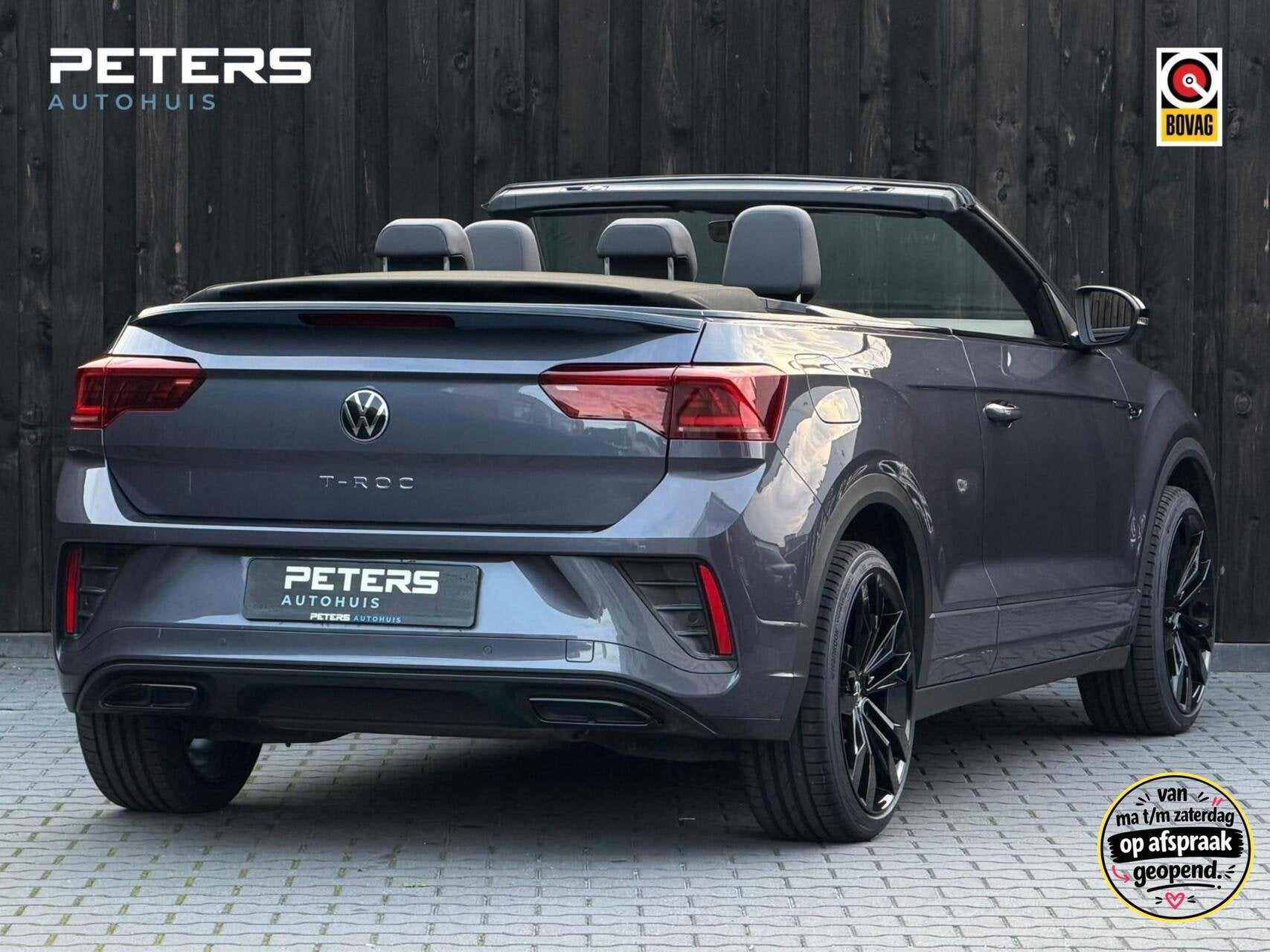 Volkswagen T-Roc Cabrio 1.5 TSI R-Line| Diamond stitch| 1Eig, 4 cilinders, Leder en Stof, 1446 kg, Bedrijf