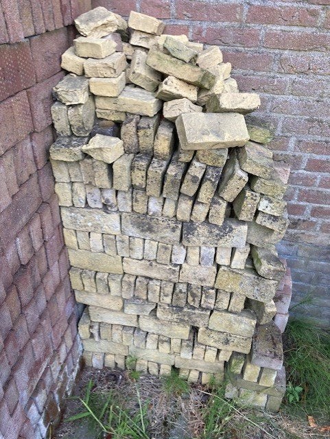 boerengeeltjes, Tuin en Terras, Tegels en Klinkers, Ophalen, Overige materialen, Gebruikt, Klinkers