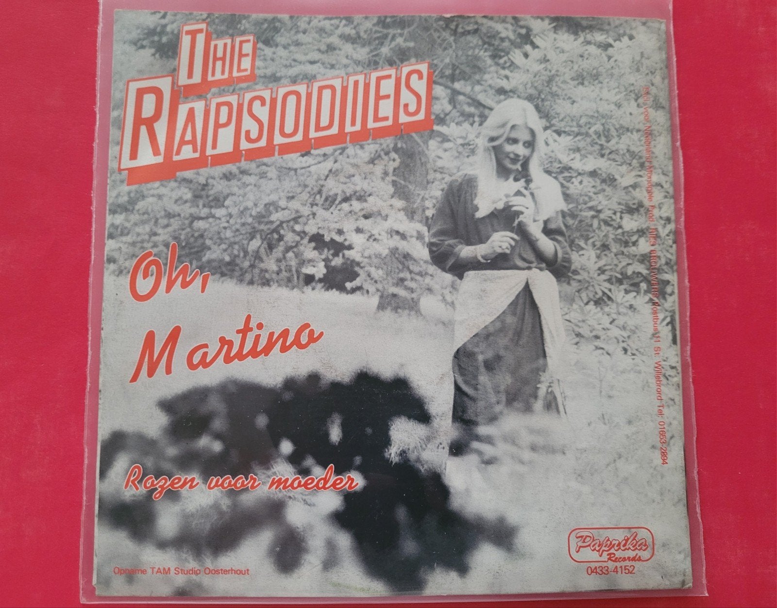 De Rapsodies- Oh Martino - Rozen voor moeder., Cd's en Dvd's, Ophalen, Zo goed als nieuw, Overige formaten, Levenslied of Smartlap