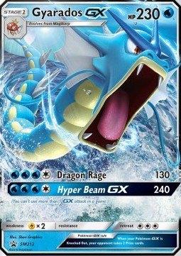 Gyarados GX (SM 212), Ophalen of Verzenden, Zo goed als nieuw, Losse kaart, Foil