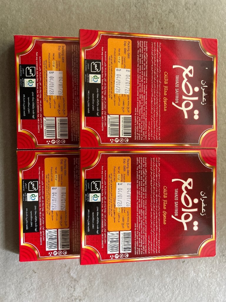 Saffraan Tavazo Saffron 4 pakjes van 4,6 gram, Ophalen of Verzenden