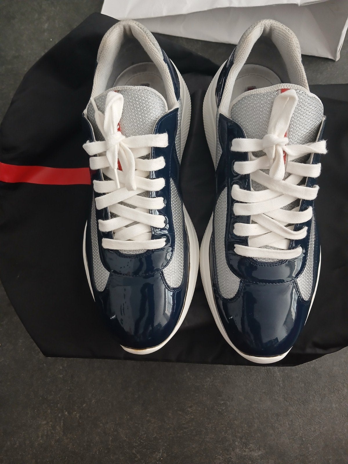 Prada, Blauw, Ophalen of Verzenden, Prada, Sneakers of Gympen