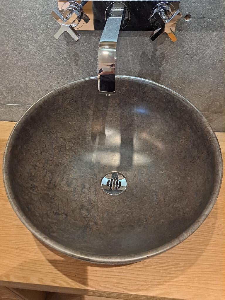 Looox opbouw waskom Stone - Tailor made, Ophalen, Minder dan 50 cm, Nieuw, Minder dan 100 cm
