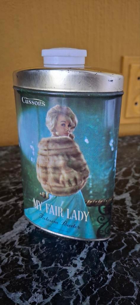 Vintage Cussons 'My Fair Lady' Talkpoeder Blik, Ophalen of Verzenden, Gebruikt
