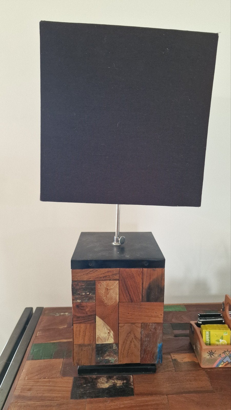 Lampen van Indonesisch wrakhout in D-Bodhi stijl, Ophalen, Gebruikt, Natuurlijk materiaal, Met kap