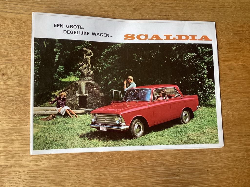 Zeldzame Scaldia 1400 brochure uit de jaren '60, Ophalen of Verzenden, Gelezen, Overige merken