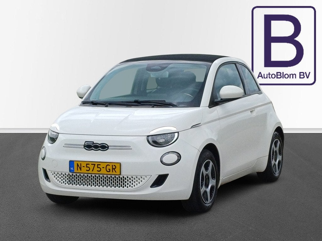 Fiat 500C Passion 42 kWh /Mooie Auto!/Origin NL/Elektrisch b, Auto's, Fiat, Stof, 118 pk, 4 stoelen, Wit