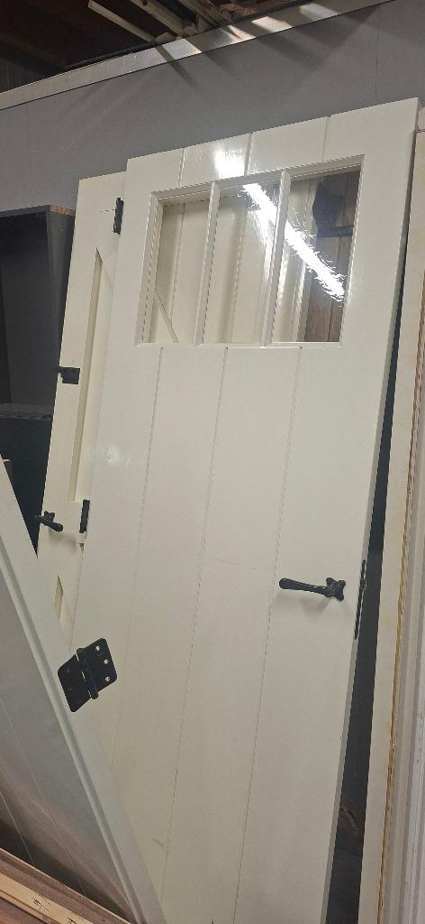3 Binnendeuren staldeur uitstraling, Gebruikt, Deurkozijn, 150 tot 225 cm, Hout