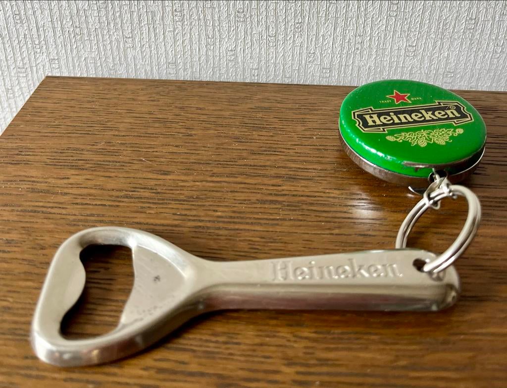 Uitrolbare Heineken flesopener NIEUW, Verzamelen, Biermerken, Ophalen of Verzenden, Gebruikt, Flesopener, Heineken