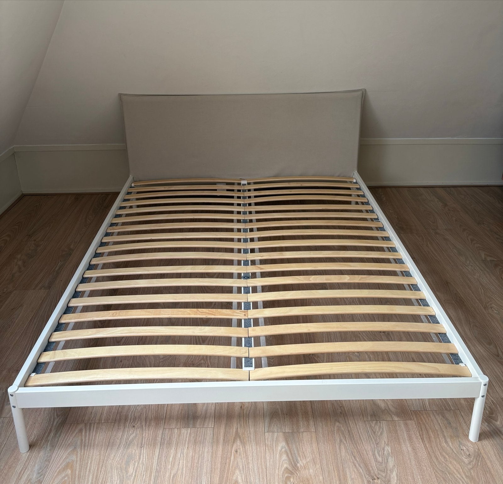IKEA Kleppstad bed frame FREE! First come first served, Ophalen, Wit, Tweepersoons, Zo goed als nieuw