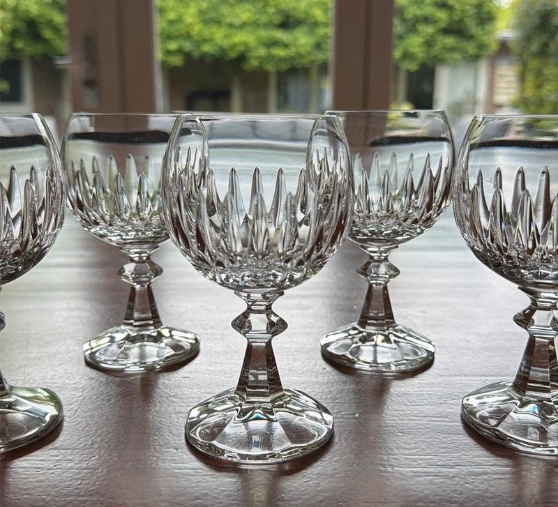 5 Schott Zwiesel kristallen wijnglazen, Ophalen of Verzenden, Zo goed als nieuw, Overige typen