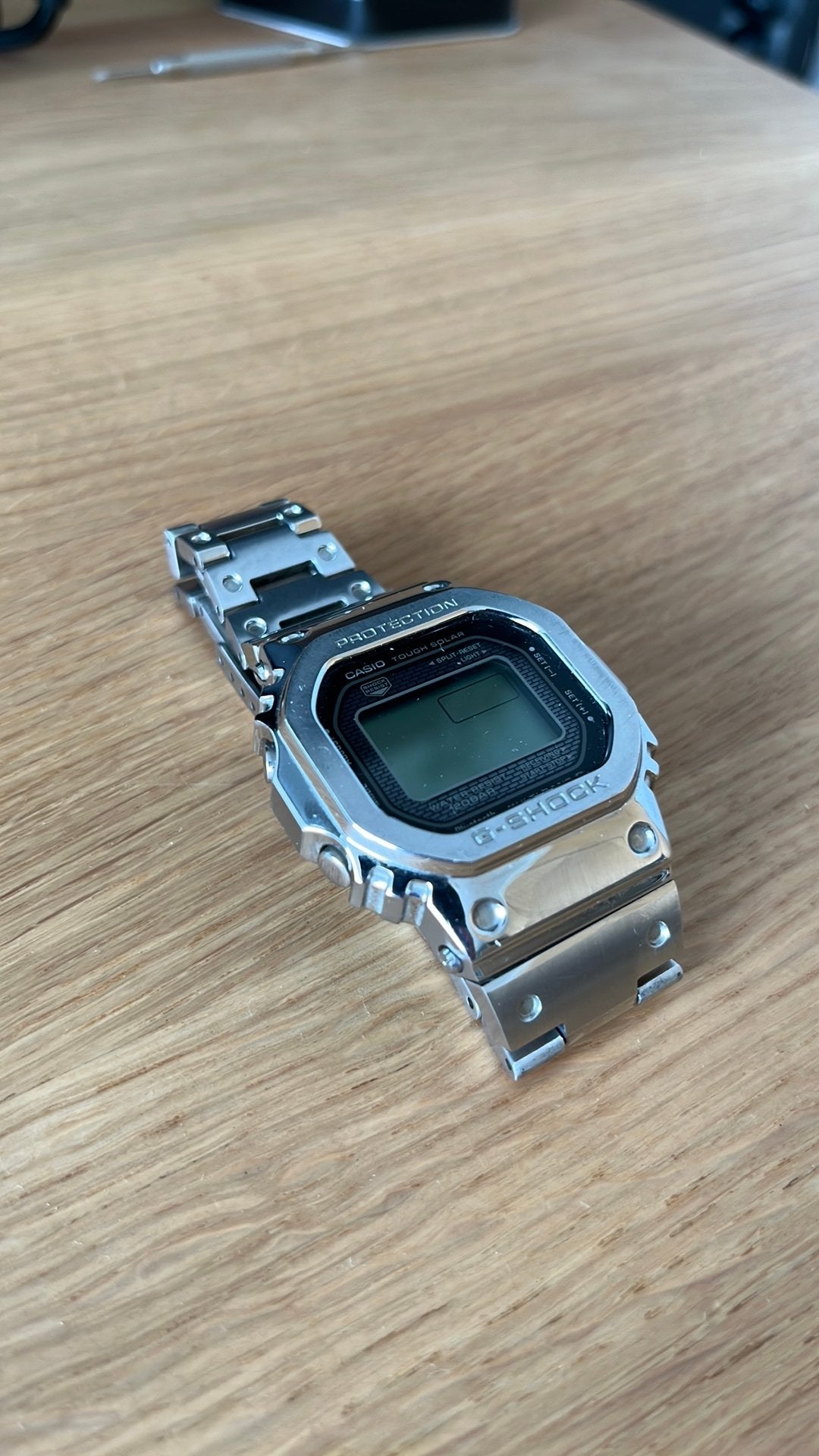 Casio G-Shock horloge GMW-B5000-1ER - gebruikt, Casio, Gebruikt, Staal, Polshorloge