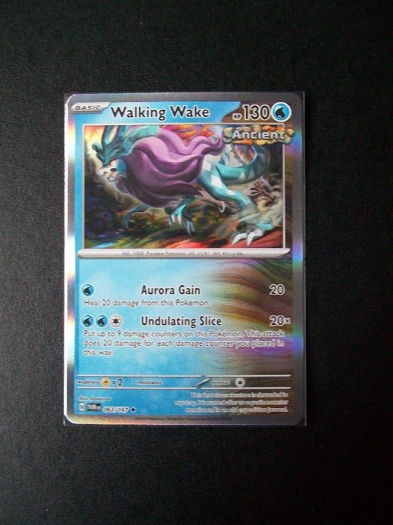 3888. Nieuwe Pokemon Kaart Holofoil WALKING WAKE   (063/167), Verzenden, Nieuw, Losse kaart, Foil