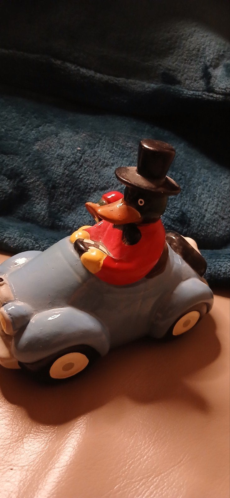 Pinguïn in auto spaarpot - Keramiek, Ophalen, Gebruikt, Steen, Aardewerk of Keramiek, Dier