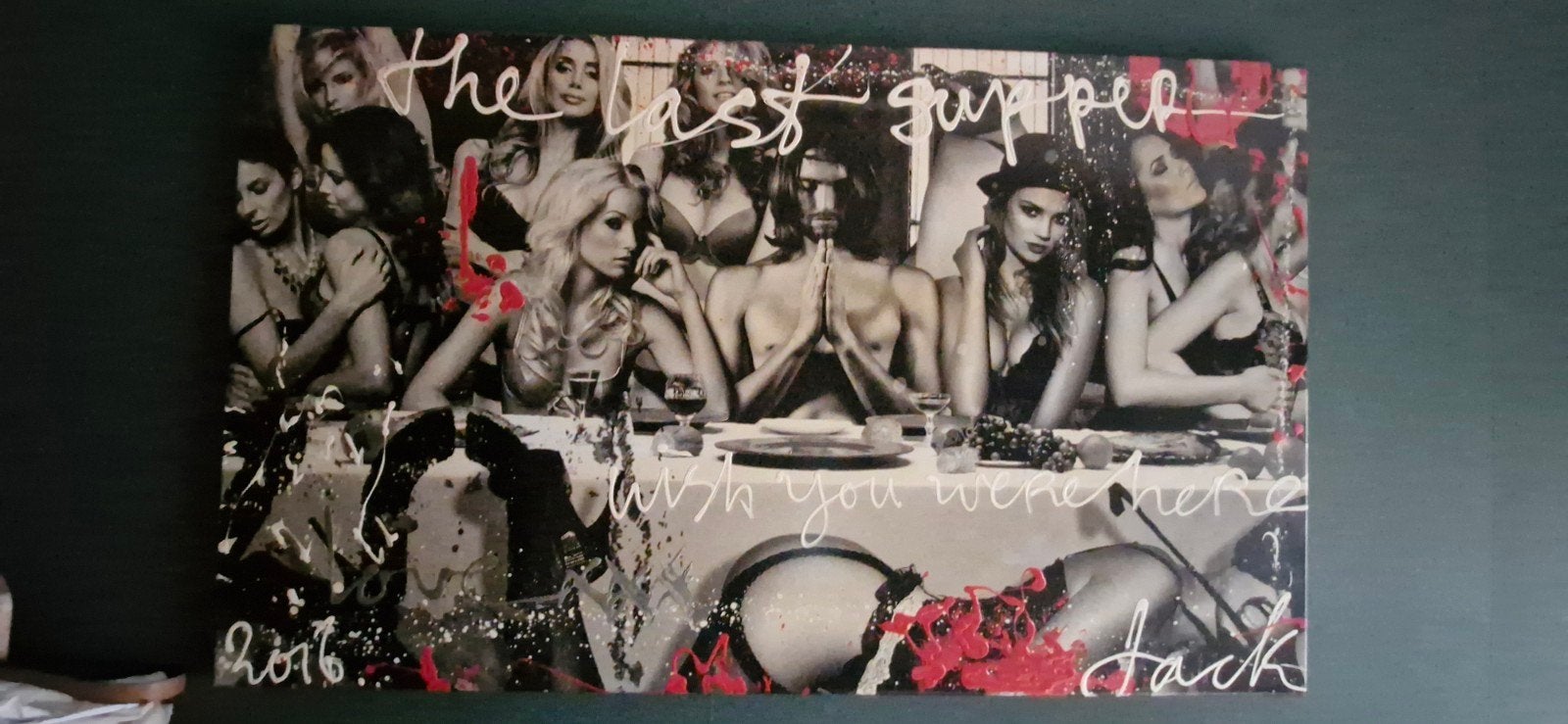 Jack liemburg Schilderij 'The Last Supper, Ophalen of Verzenden
