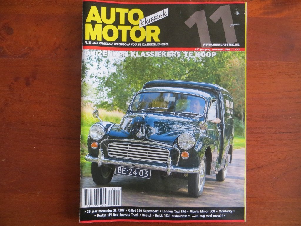 Auto Motor Klassiek 11 2006 35 jr. SL R107, London Taxi FX4, Boeken, Ophalen of Verzenden, Nieuw, Mercedes