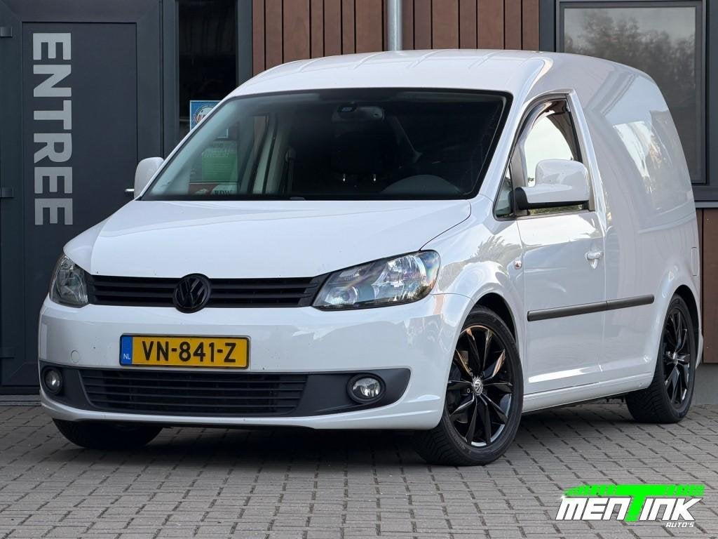Volkswagen CADDY 1.6 TDI GTE stoelen H&R verlaagd zeer netje, 4 cilinders, Volkswagen, Wit, Origineel Nederlands