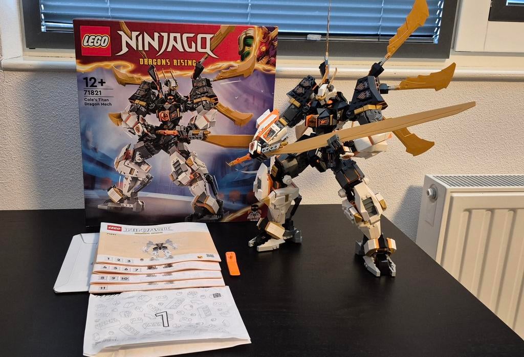 LEGO 71821 Ninjago Dragon's Rising Cole's Titan Dragon Mech, Lego, Ophalen of Verzenden, Zo goed als nieuw, Compleet