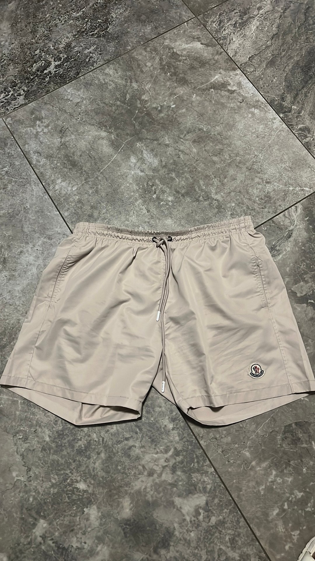 Moncle zwembroek nieuw glans, Kleding | Heren, Ophalen of Verzenden, Beige