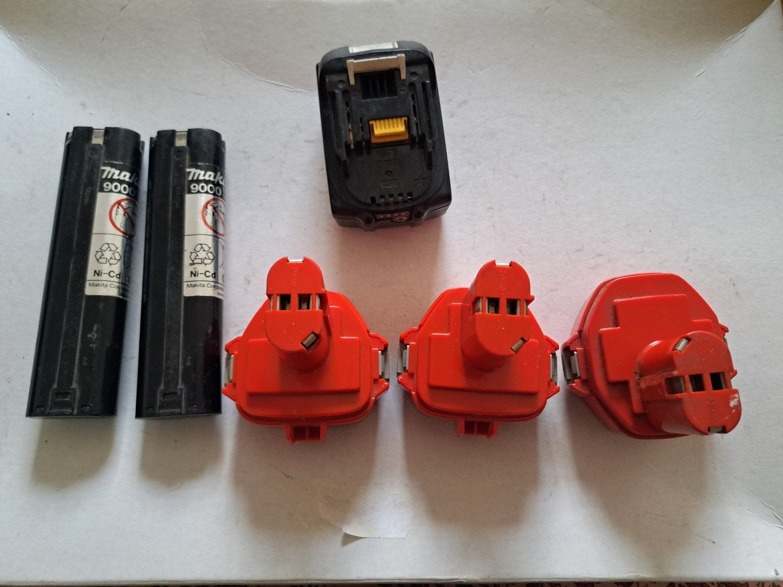 defecte Makita Accu's, Gebruikt