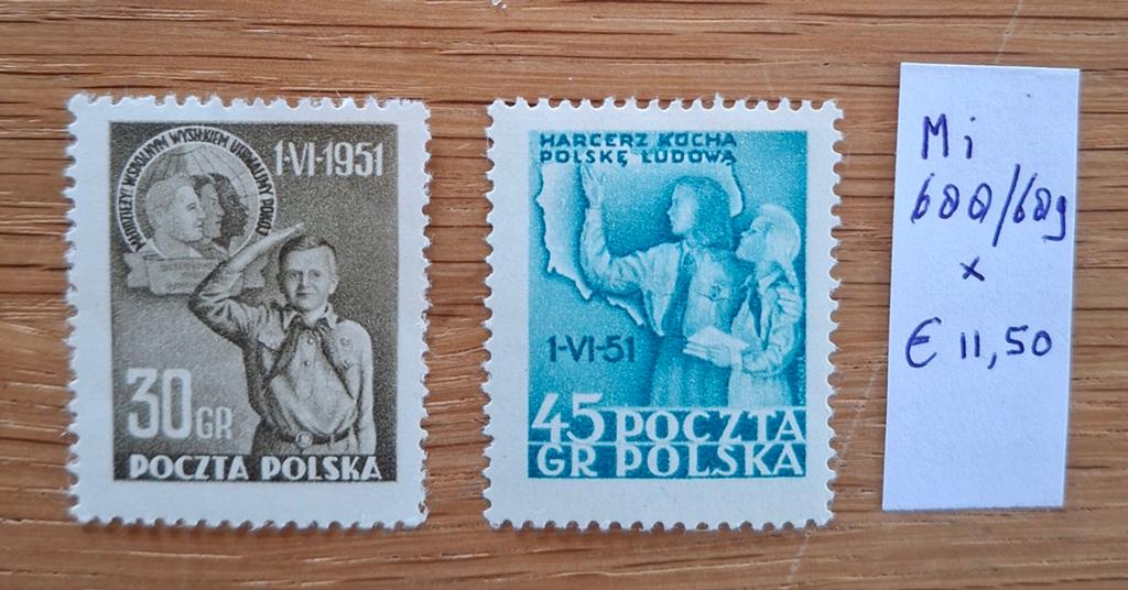 Polen Mi. 688/689 ongebruikt, Verzenden, Polen