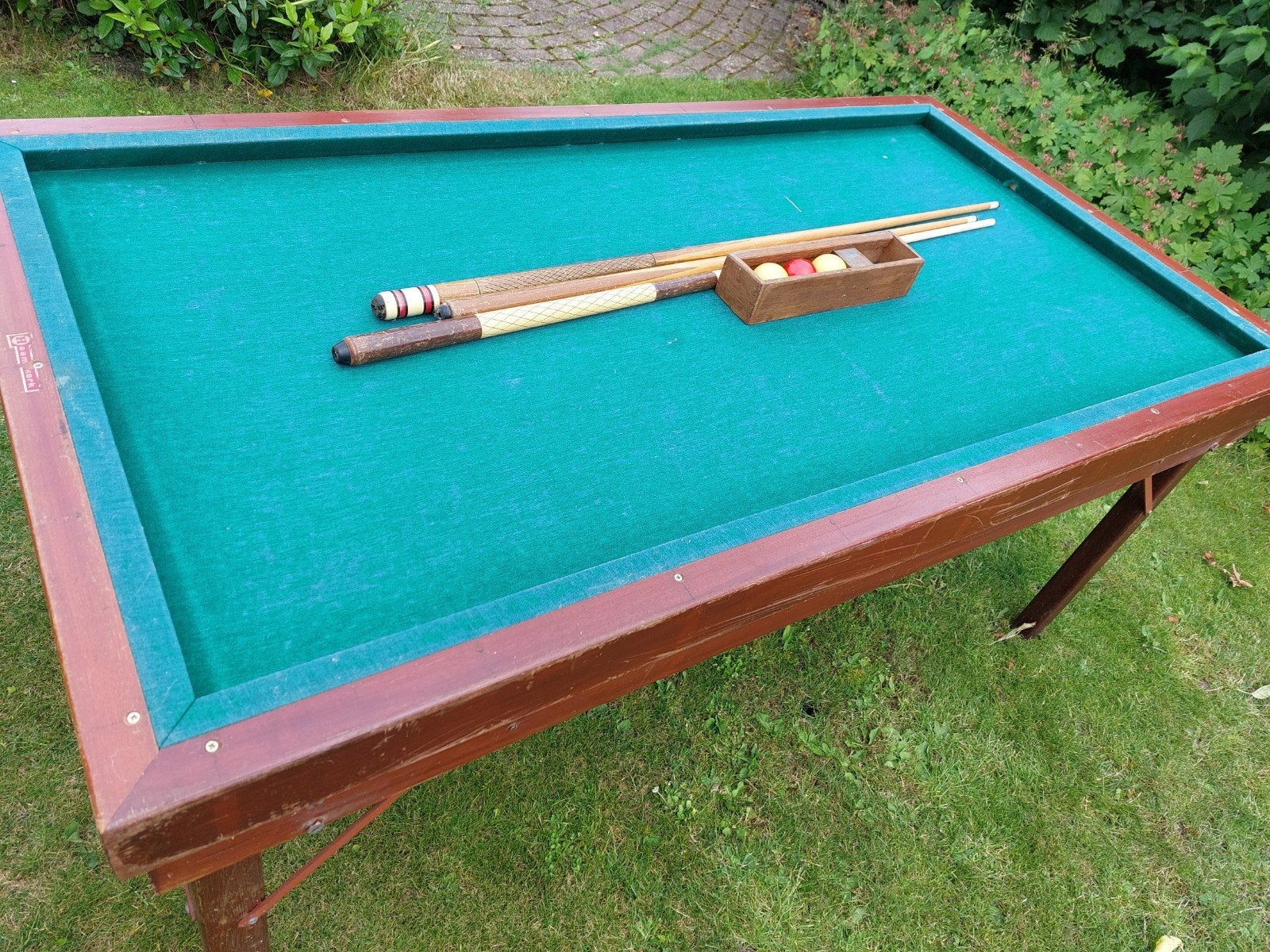 Biljart tafel met leistenen plaat, Ophalen, Gebruikt, Biljarttafel