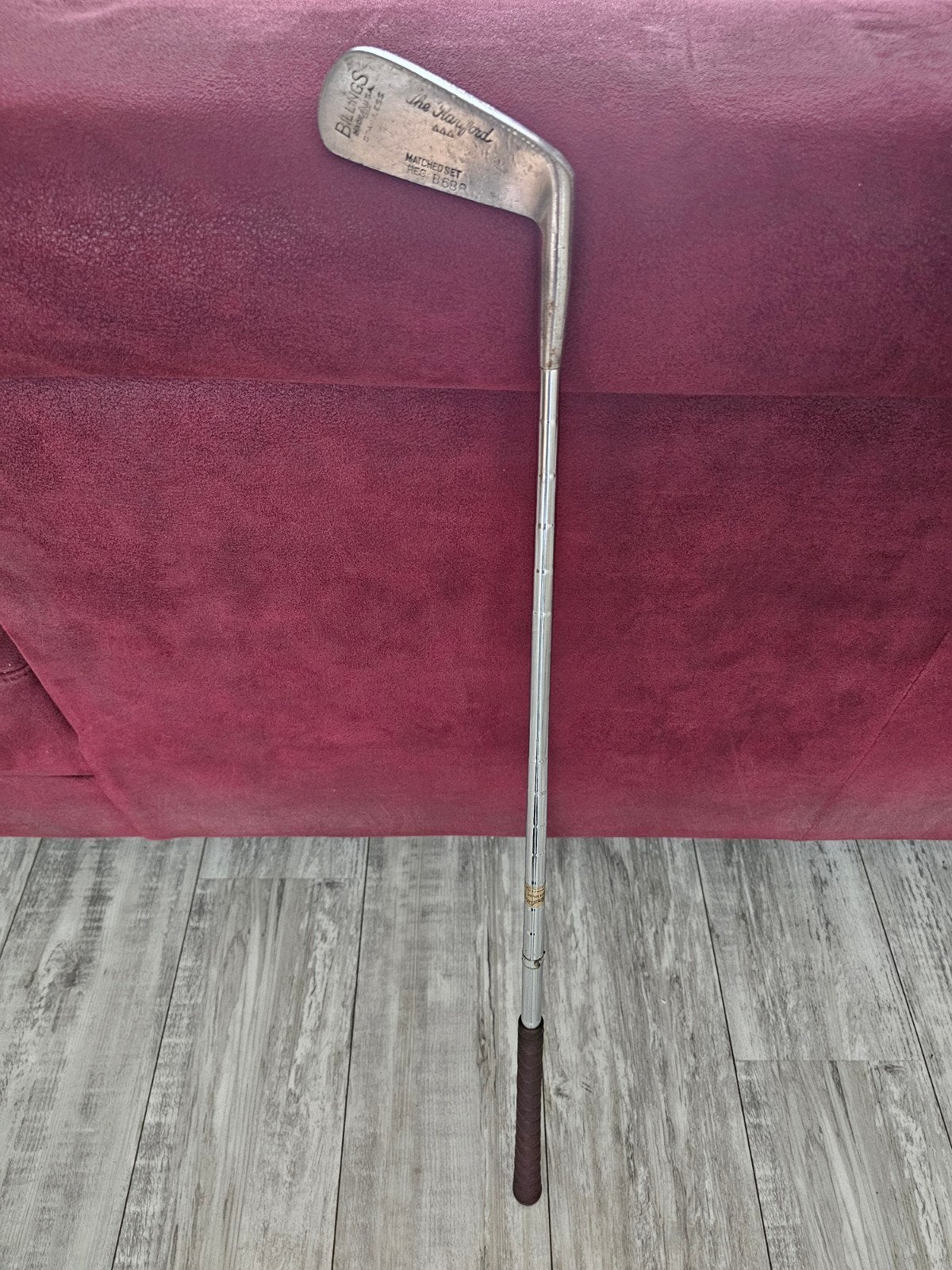 % Vintage jaren 20 Billings "The Hardford" Putter RVS, Ophalen, Gebruikt, Club, Overige merken