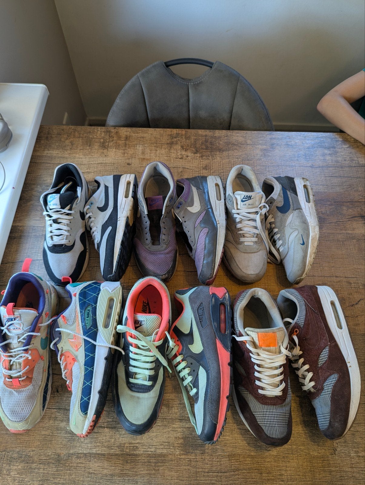 Nike Air Max 1 / Air Max 90 / 43 / 44 Opknappers, Ophalen of Verzenden, Overige kleuren, Nike air max