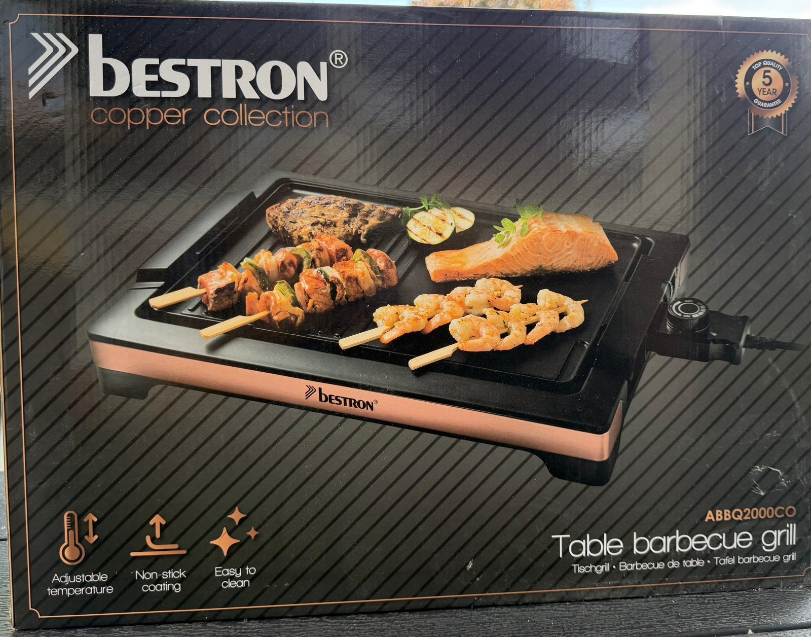Tafelgrill, niet gebruikt, Ophalen, Nieuw, 4 t/m 7 personen