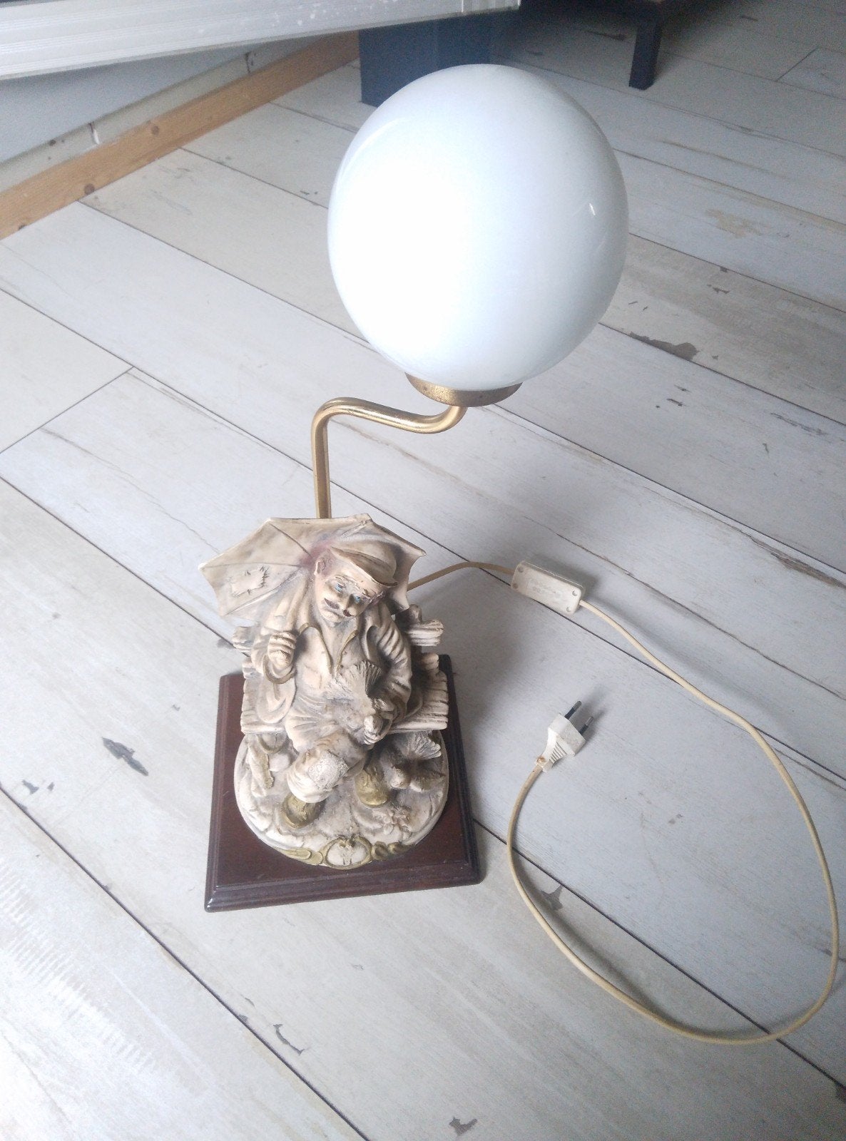 vintage lamp 70/80er jaren, Ophalen of Verzenden, Gebruikt