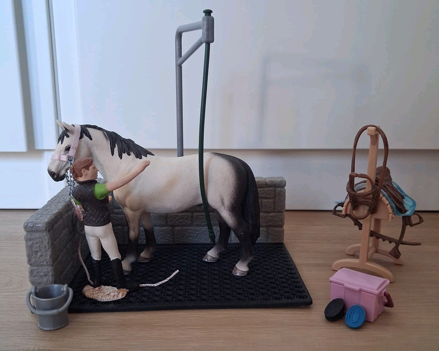 SCHLEICH Horse Club Wasbox voor paarden - 42104, Ophalen of Verzenden, Zo goed als nieuw, Jongen of Meisje