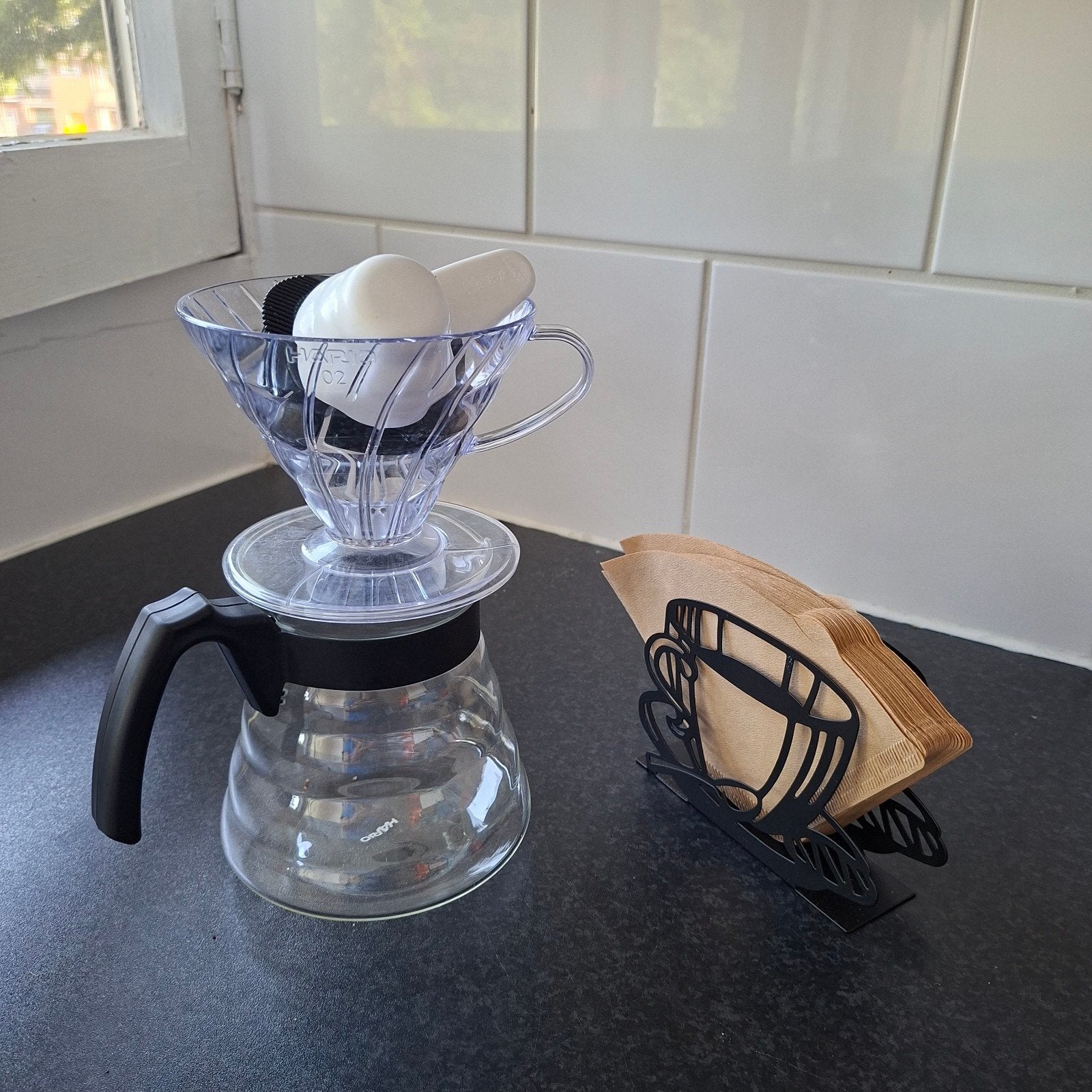 Hario V60 Pour-over Koffieset met filters, Witgoed en Apparatuur, Koffiezetapparaten, Overige modellen, Gemalen koffie, Ophalen of Verzenden