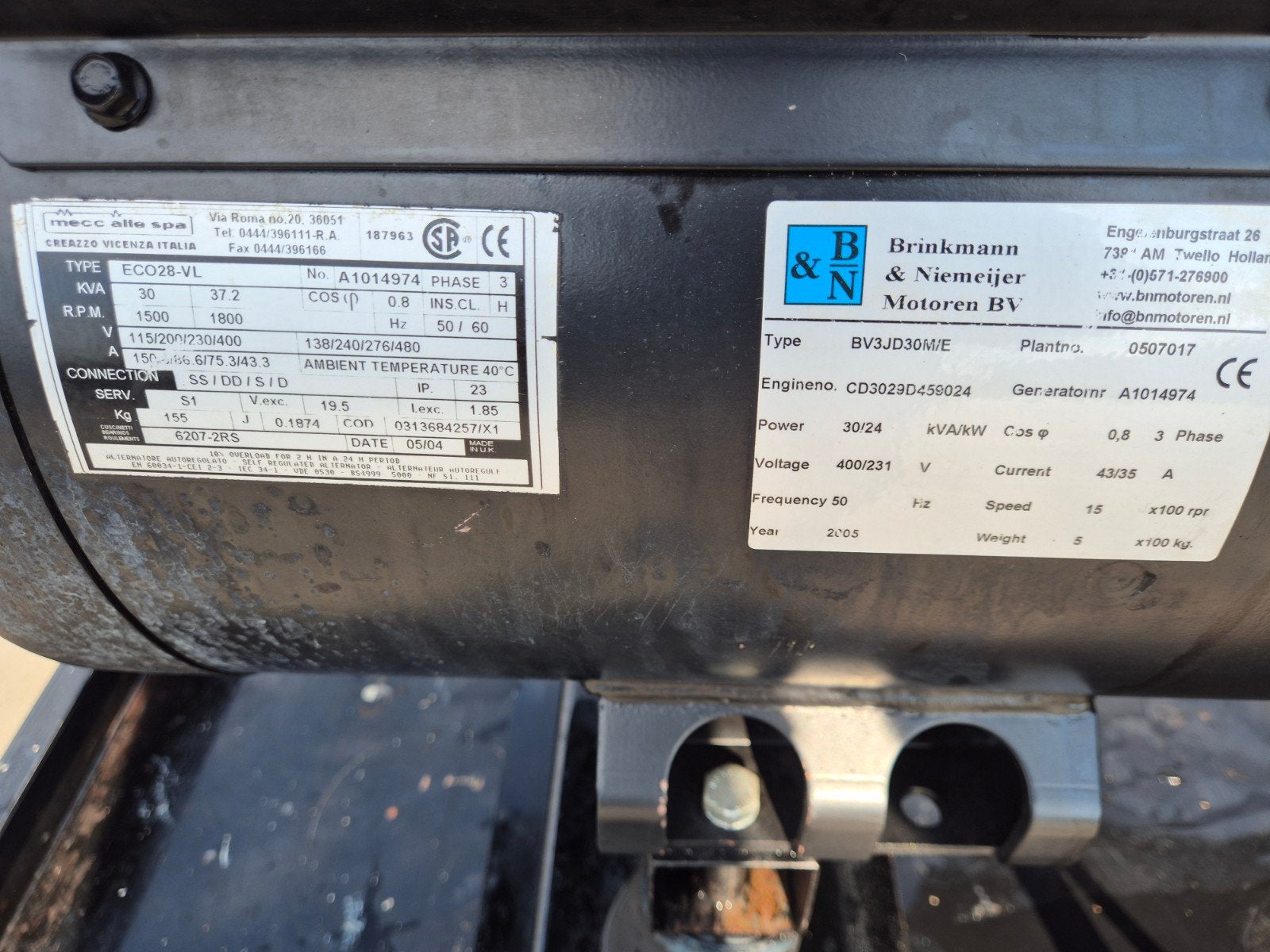 John Deere CD3029D 30 kva aggregaat, Ophalen, 10 tot 30 kVA, Dieselolie, Elektrisch startend