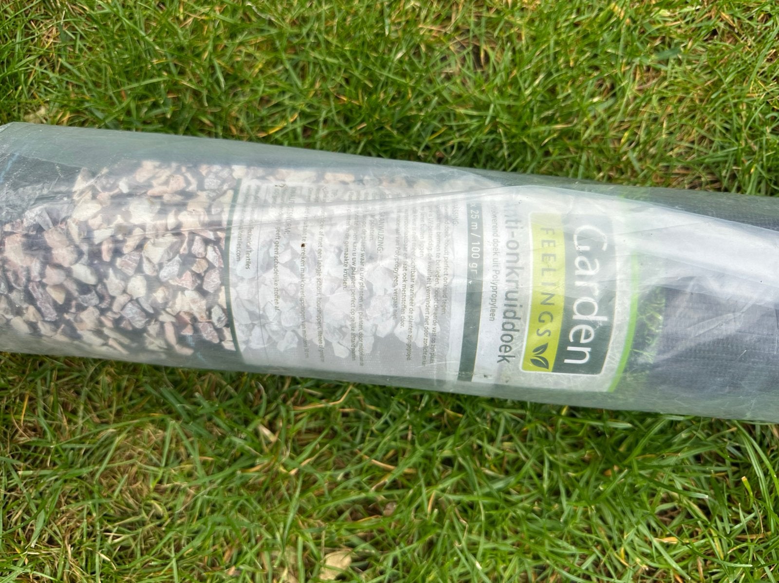 Feelings Garden Anti-onkruiddoek 25m x 100gr, Tuin en Terras, Ophalen of Verzenden, Zo goed als nieuw, Kunststof